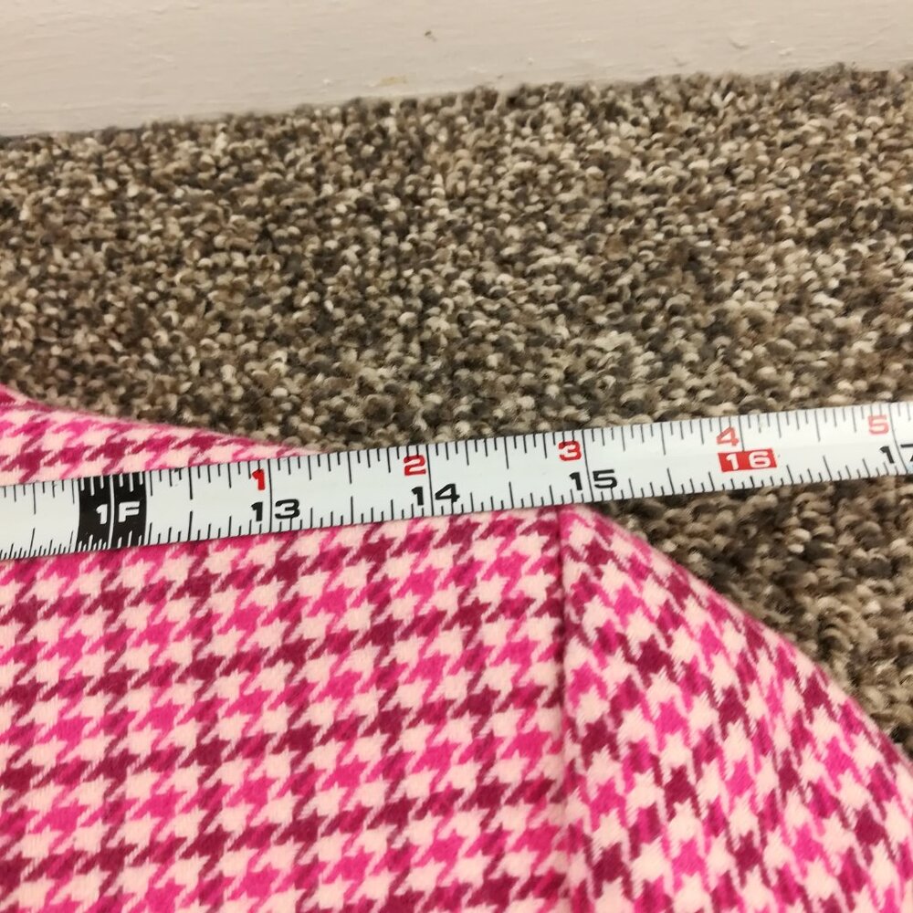 J. Crew Pink Houndstooth Skirt Suit Set - Picture 13 of 16